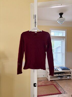 john galt brandy melville ribbed long sleeve top (o/s)